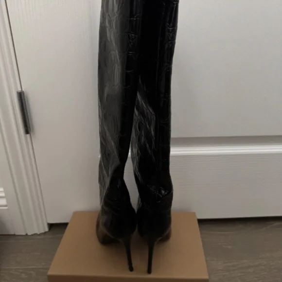 Paris Texas Boots Crocodile, Black Size 36 - Picture 2 of 5